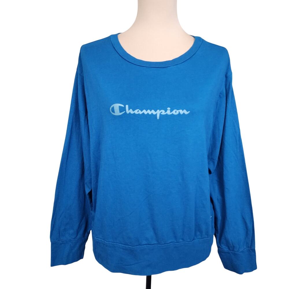 Champion XL Blue Long Sleeve Top